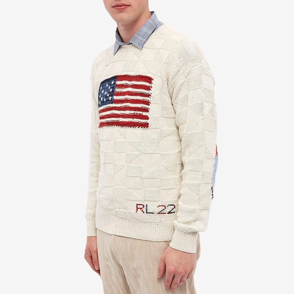 商品Ralph Lauren|Polo Ralph Lauren Flag Intarsia Crew Knit,价格¥3964,第4张图片详细描述