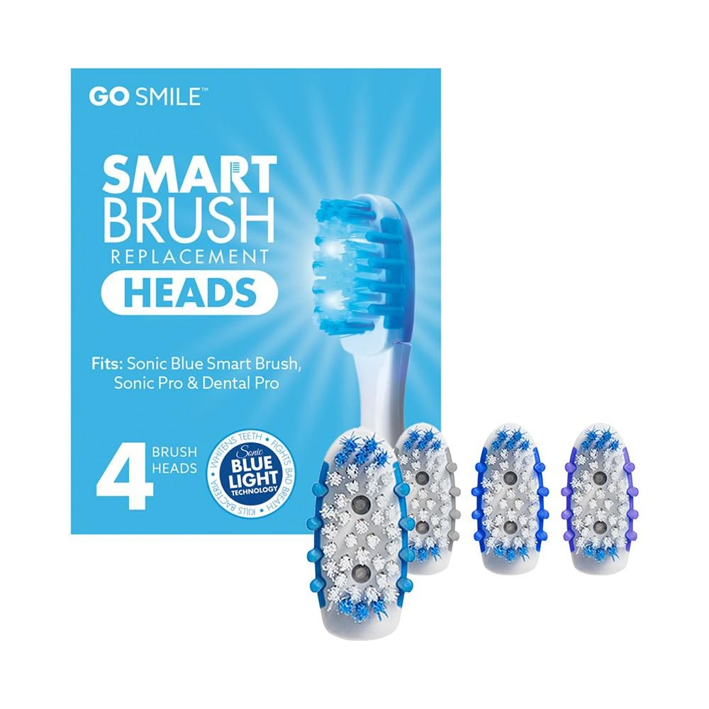 商品GoSMILE|Smart Brush Dental Pro Replacement Brush Heads, Set of 4,价格¥165,第1张图片