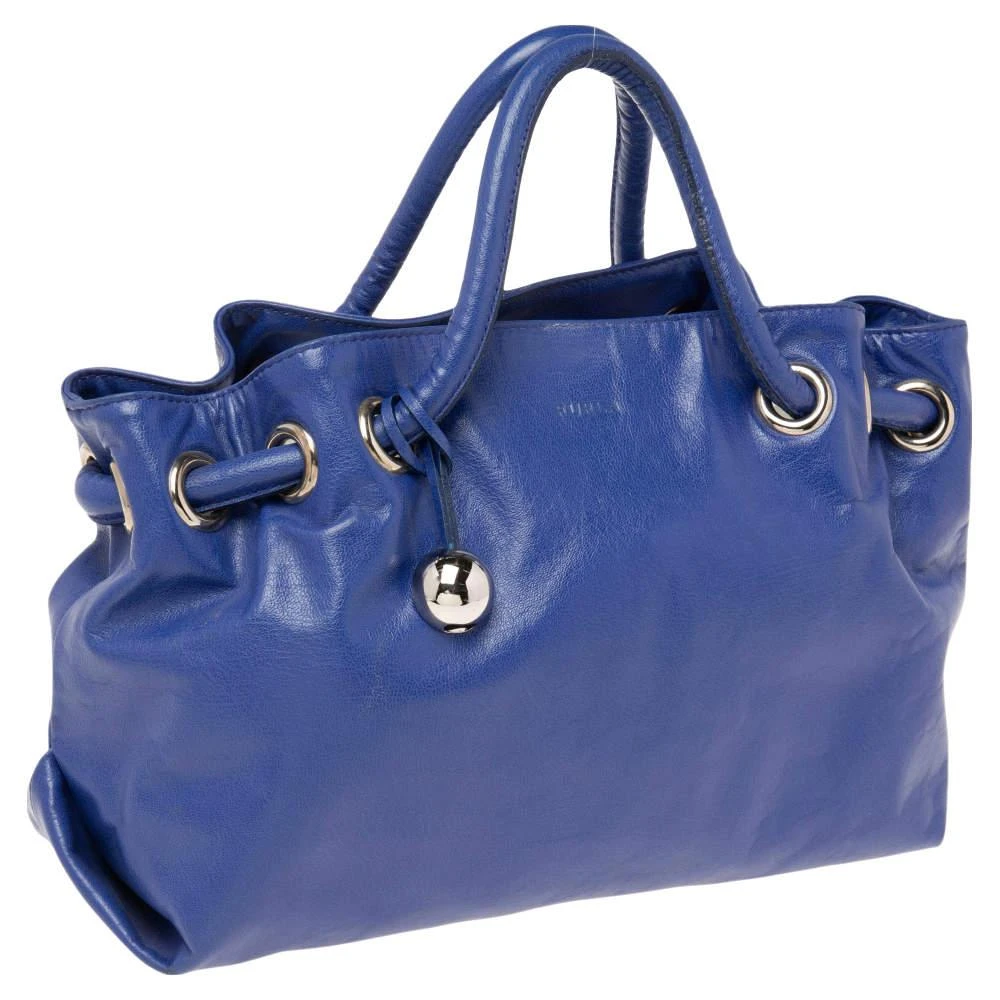 商品[二手商品] Furla|Furla Blue Leather Tote,价格¥822,第3张图片详细描述