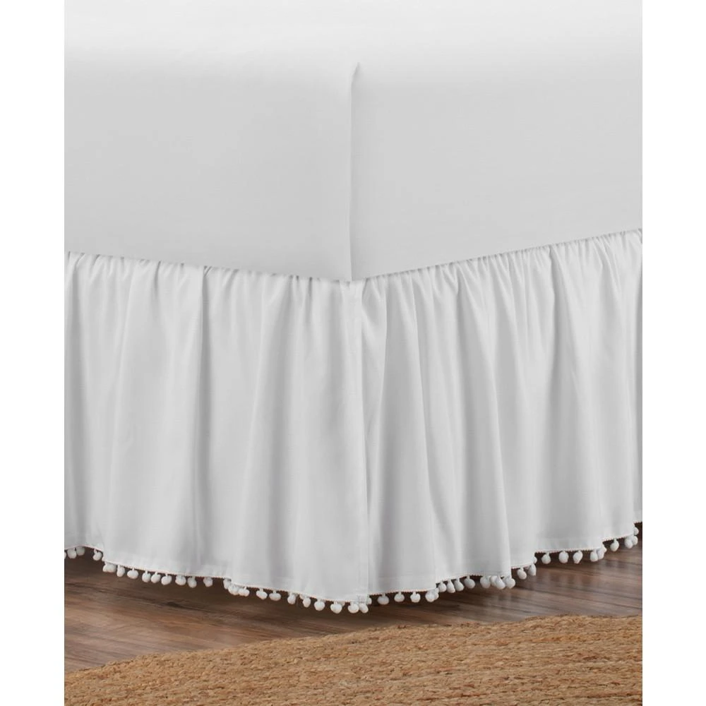 商品Levinsohn Textiles|Belles & Whistles Pom Pom Trim King Bed Skirt,价格¥748,第1张图片