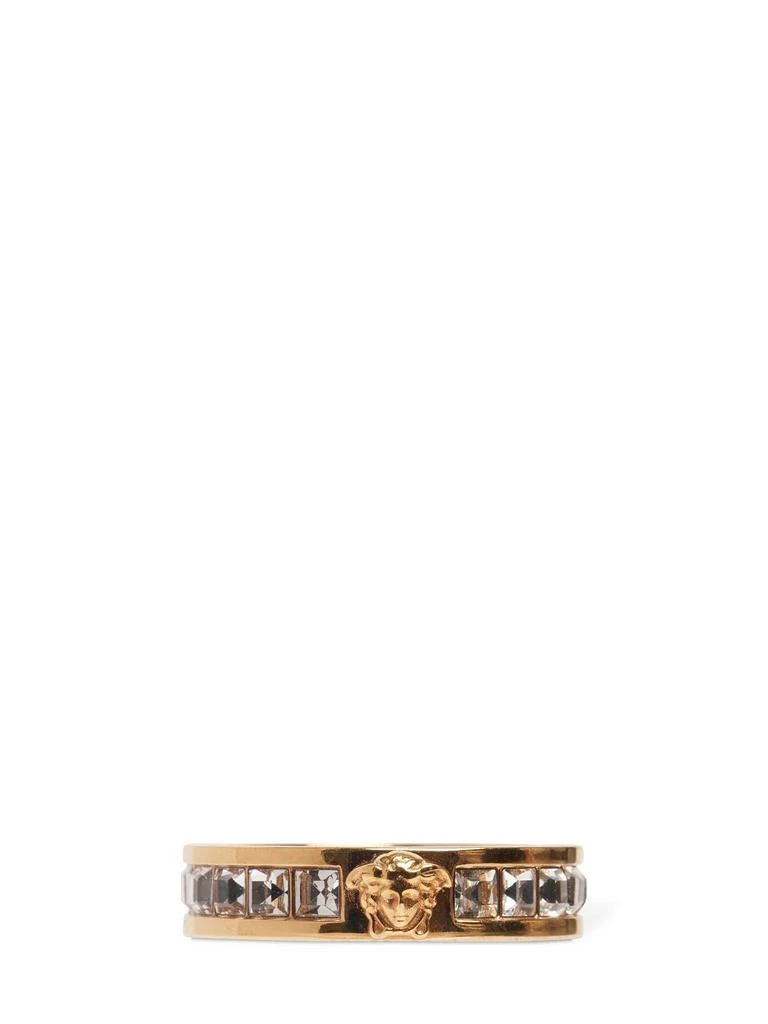 商品Versace|Medusa Crystal Band Ring,价格¥2874,第2张图片详细描述