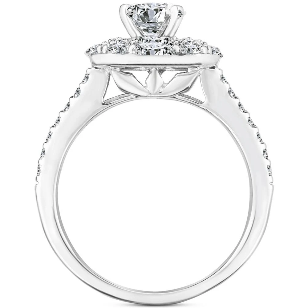 商品Macy's|Diamond Round & Baguette Bridal Set (2 ct. t.w.) in 14k White Gold,价格¥67019,第3张图片详细描述