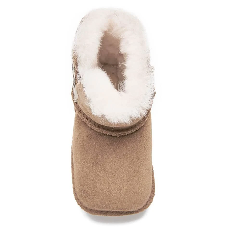 商品UGG|UGG BABIES' ERIN LOGO SHEEPSKIN BOOTS - CHESTNUT,价格¥476,第3张图片详细描述