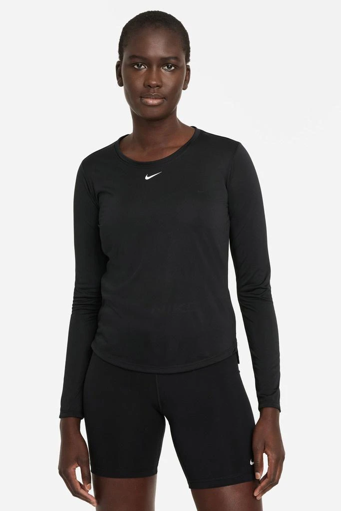 商品NIKE|Dri-FIT One Long-Sleeve Top - Black/White,价格¥367,第1张图片