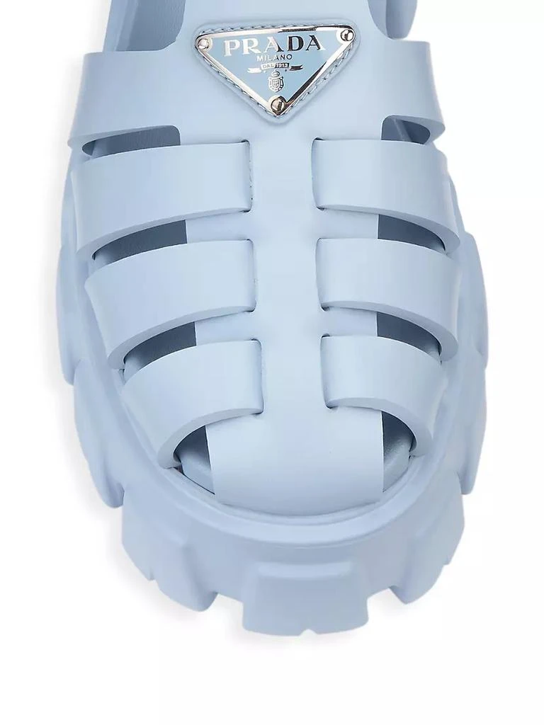 商品Prada|Rubber Cage Platform Sandals,价格¥6368,第4张图片详细描述
