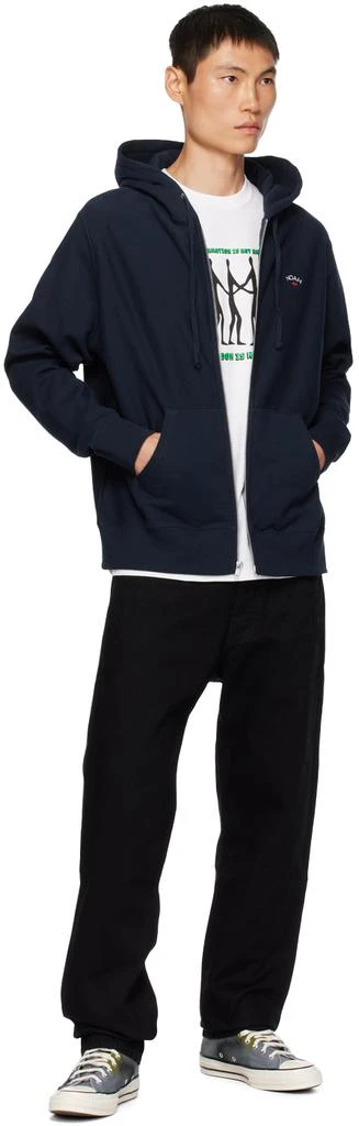 商品Noah|Navy Zip Hoodie,价格¥1012,第4张图片详细描述