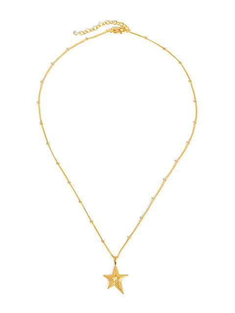 商品Missoma|18K Yellow Gold Vermeil Star Pendant Necklace,价格¥1197,第1张图片