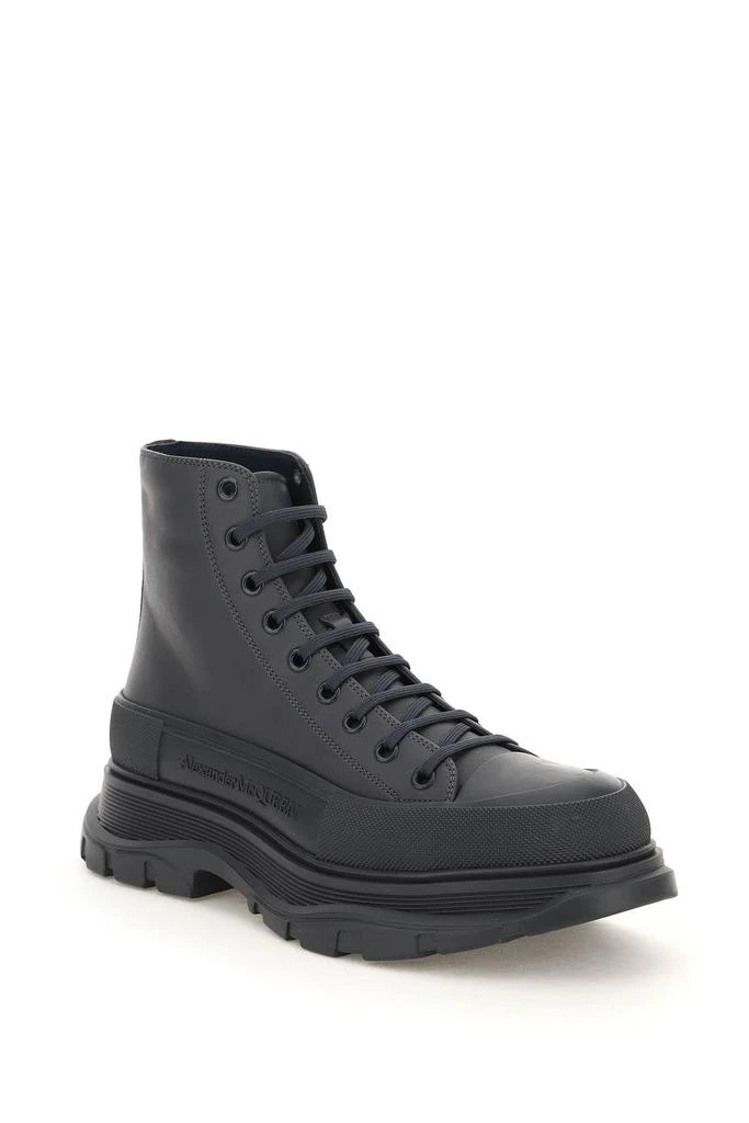 商品Alexander McQueen|LEATHER TREAD SLICK ANKLE BOOTS,价格¥3041,第4张图片详细描述