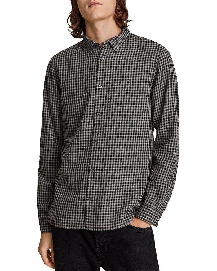 商品ALL SAINTS|Westerlo Cotton Checked Shirt,价格¥484,第1张图片