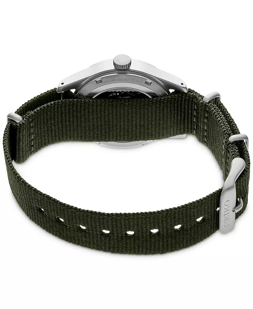 商品Seiko|Men's Automatic 5 Sports Green Nylon Strap Watch 43mm,价格¥2267,第3张图片详细描述