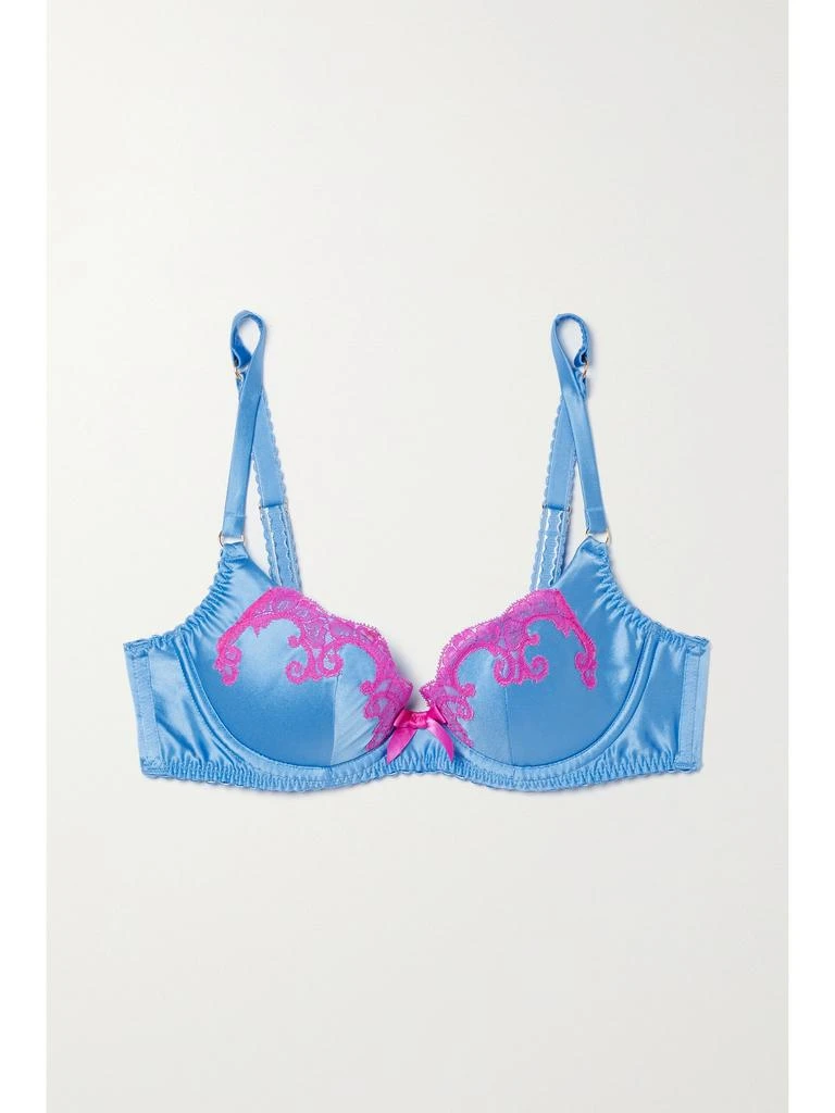 商品L'Agent by Agent Provocateur|Molly 黎芭蕾丝边饰弹力丝缎带钢圈文胸,价格¥498,第1张图片