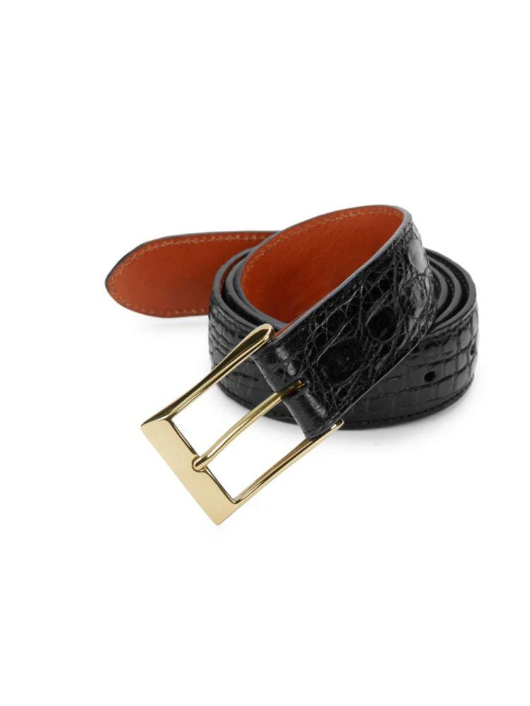 商品Saks Fifth Avenue|Boxed Crocodile Skin Belt,价格¥1037,第1张图片