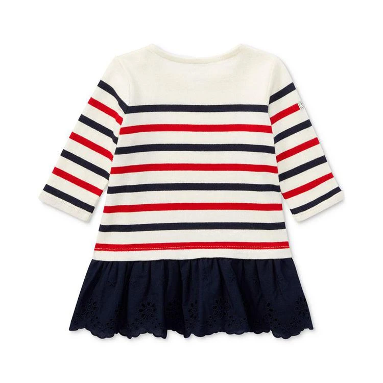 商品Ralph Lauren|Ralph Lauren Striped Contrast Cotton Dress, Baby Girls,价格¥200,第2张图片详细描述