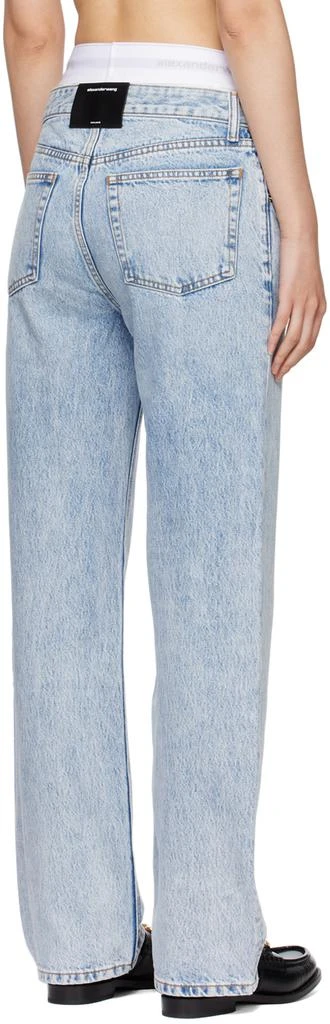 商品Alexander Wang|Blue Elastic Brief Layer Jeans,价格¥3586,第3张图片详细描述