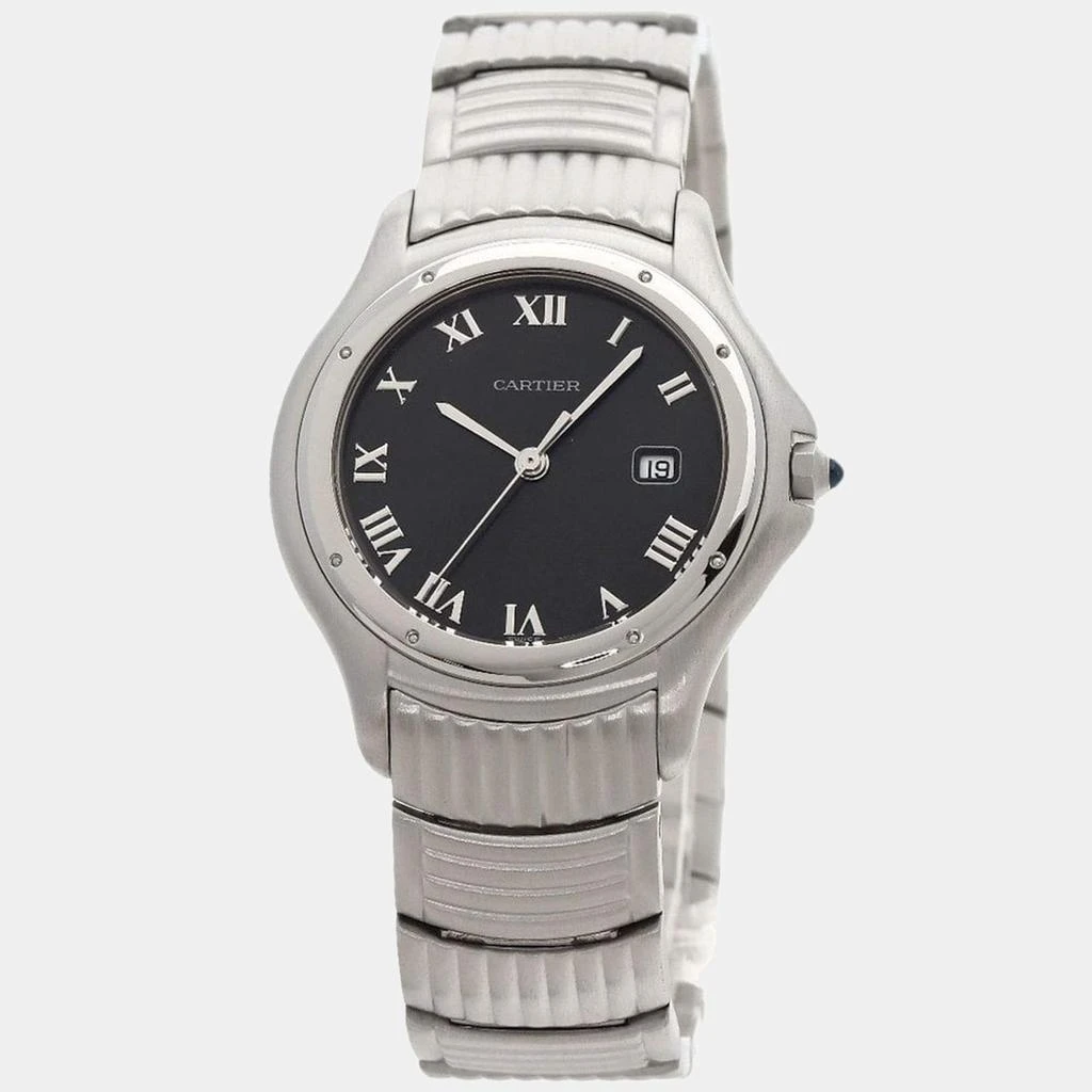 商品[二手商品] Cartier|Cartier Grey Stainless Steel Panthere Cougar Quartz Women's Wristwatch 33mm,价格¥19814,第1张图片