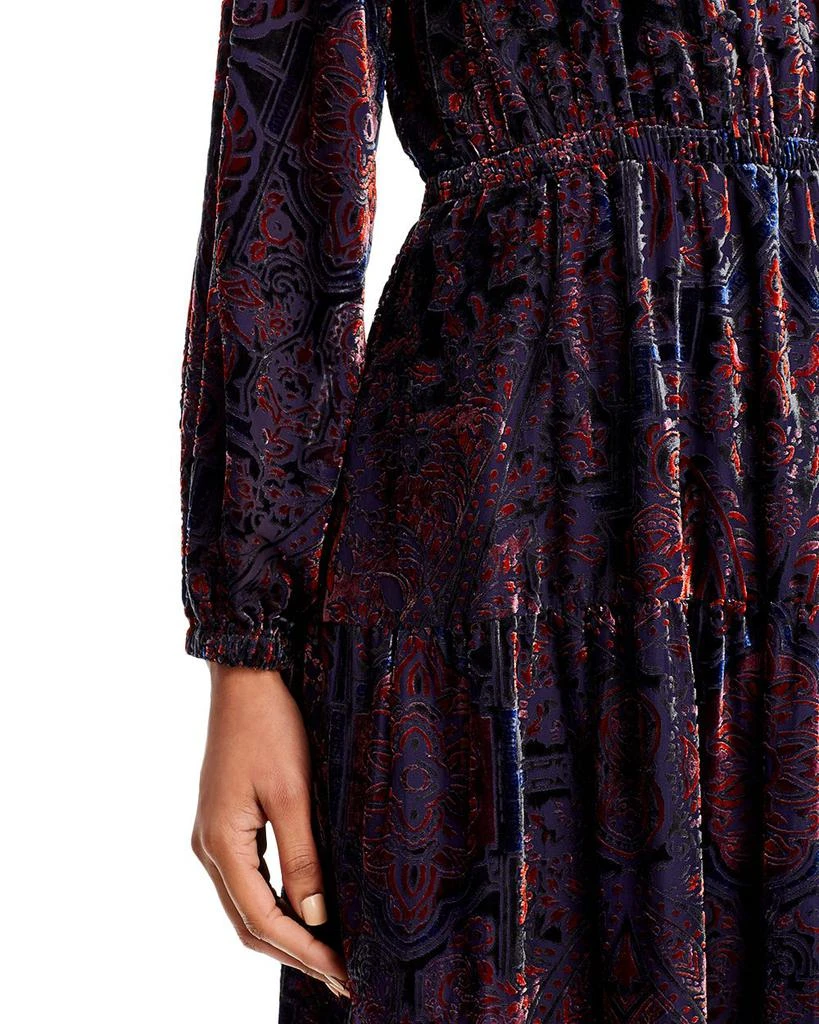 Paisley Burnout Velvet Midi Dress 商品