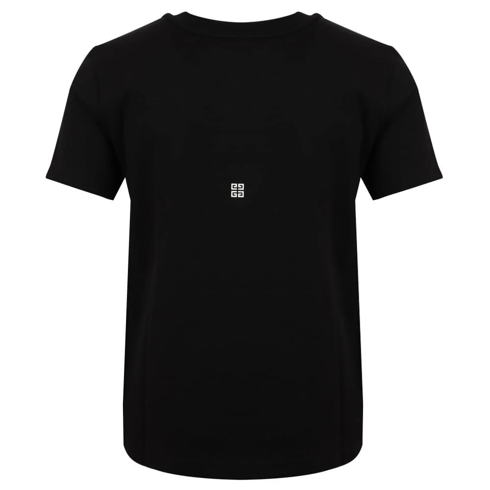 商品Givenchy|Small Logo Print Black T Shirt,价格¥494,第3张图片详细描述