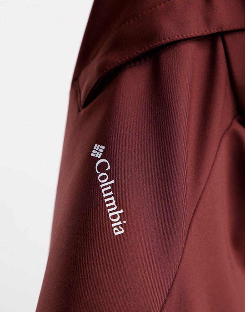 商品Columbia|Columbia CSC cropped long sleeve t-shirt in red Exclusive at ASOS,价格¥259,第4张图片详细描述