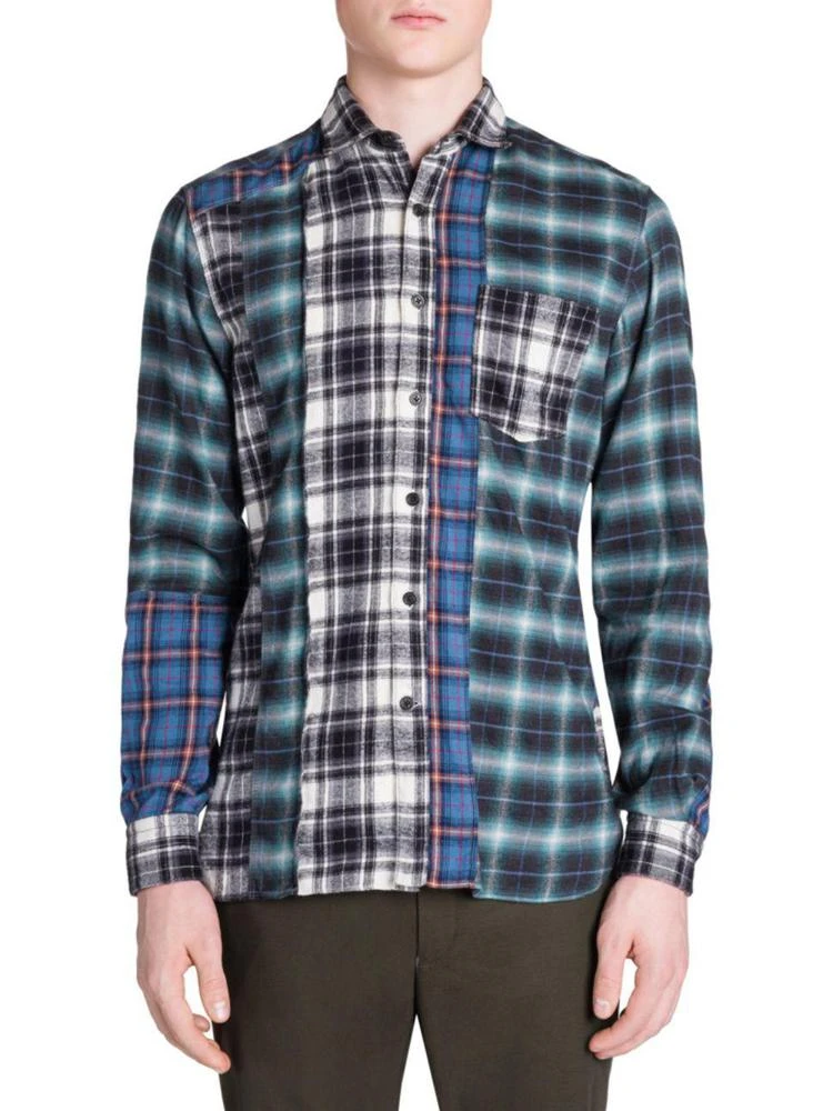 商品Lanvin|Plaid Regular-Fit Cotton Casual Button Down Shirt,价格¥1783,第1张图片