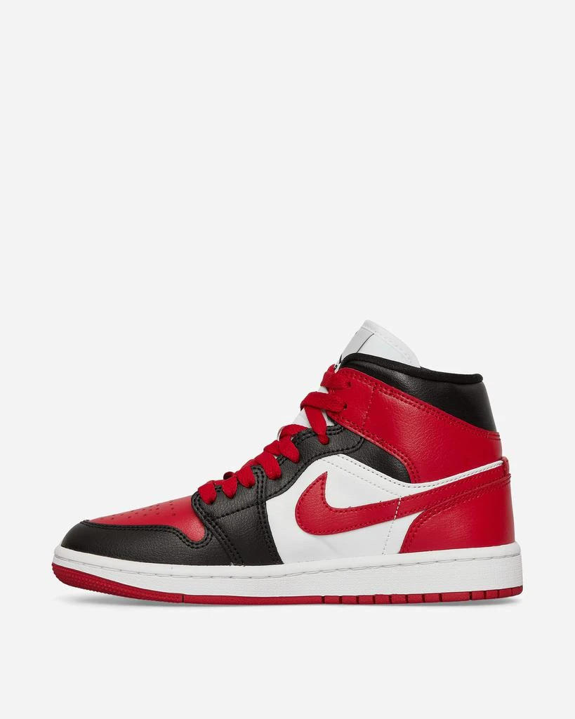 商品Jordan|WMNS Air Jordan 1 Mid Sneakers Black / Gym Red / White,价格¥786,第4张图片详细描述