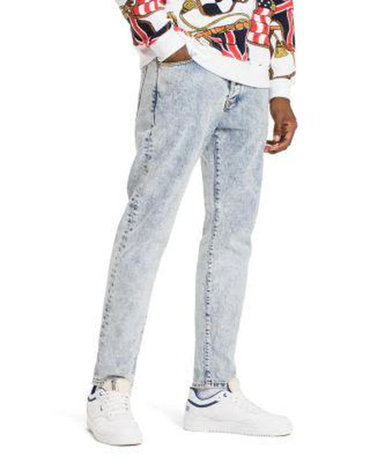 商品Tommy Hilfiger|Tommy Jeans 90's Acid Wash Straight Fit Jeans in Light Blue,价格¥1029,第1张图片