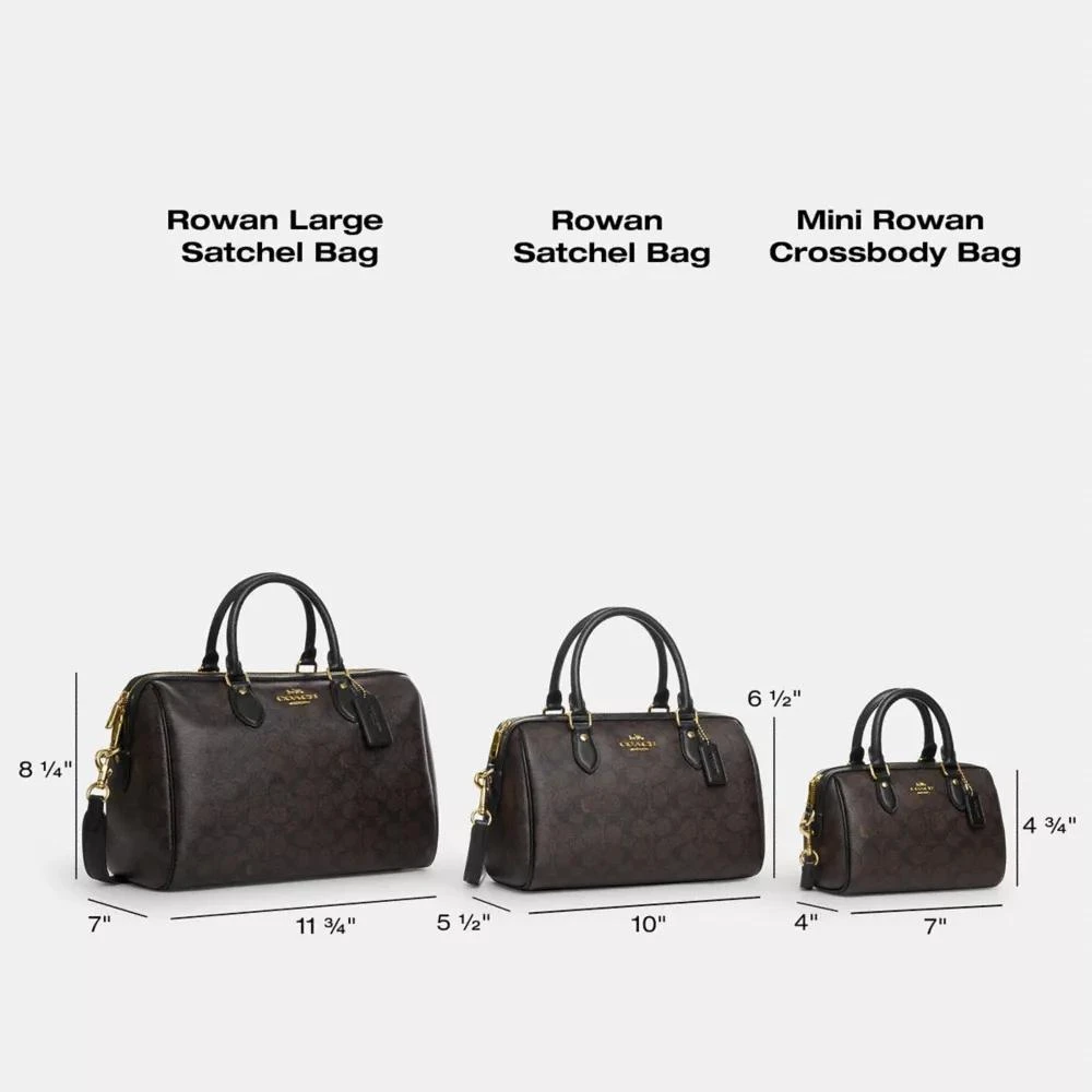 Rowan Satchel Bag In Blocked Signature Canvas 商品