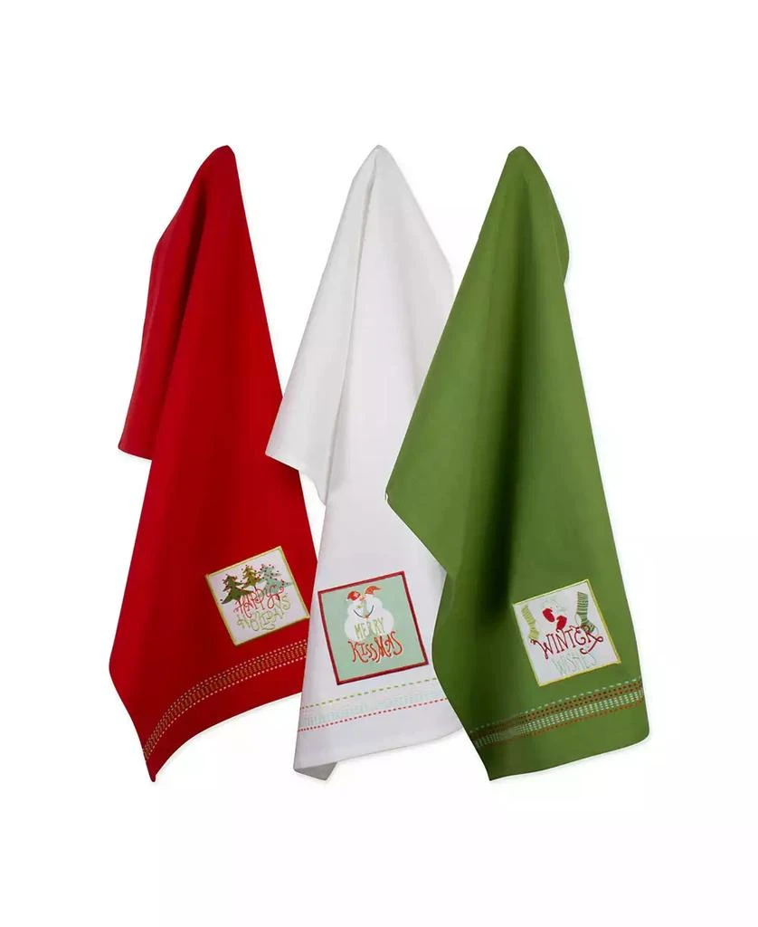 商品Design Imports|Assorted Cozy Christmas Embellished Dishtowel Set,价格¥209,第1张图片
