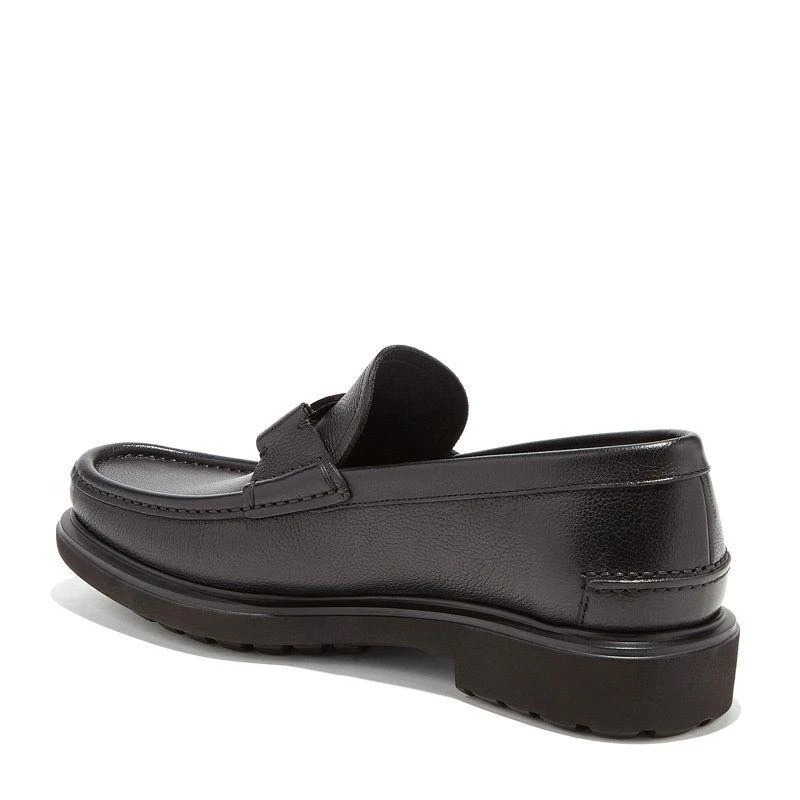 商品Salvatore Ferragamo|Salvatore Ferragamo 菲拉格慕 男士黑色VARA扣饰休闲乐福鞋 02-9390-673838,价格¥6022,第3张图片详细描述