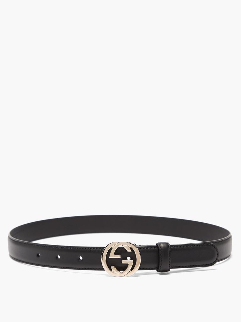 商品Gucci|GG leather belt,价格¥2615,第5张图片详细描述