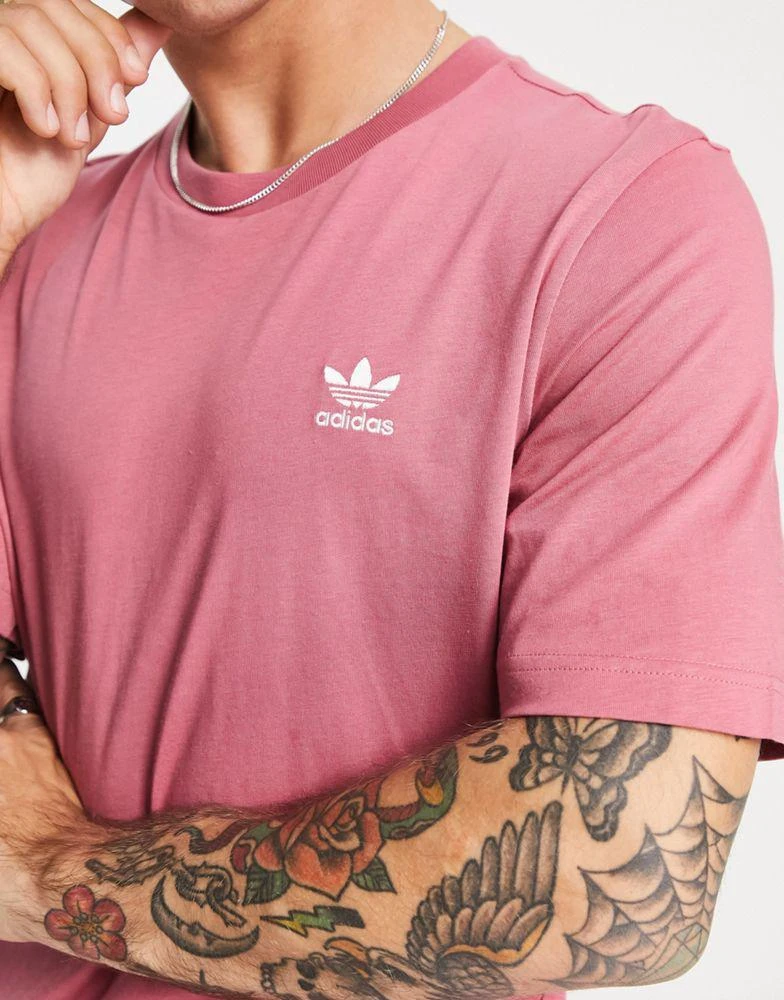 商品Adidas|adidas Originals Trefoil Essentials logo t-shirt in dusty pink,价格¥222,第3张图片详细描述