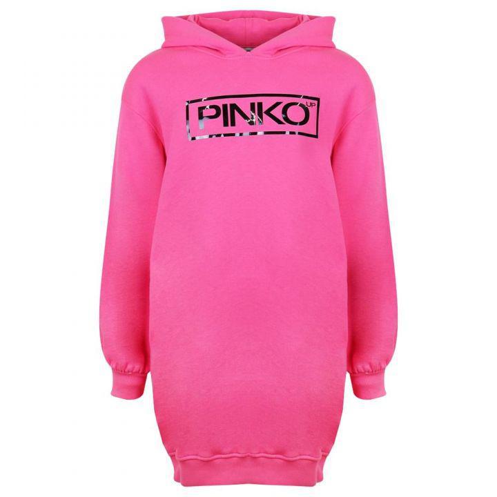 商品PINKO|Bright Pink Hooded Dress,价格¥166,第1张图片