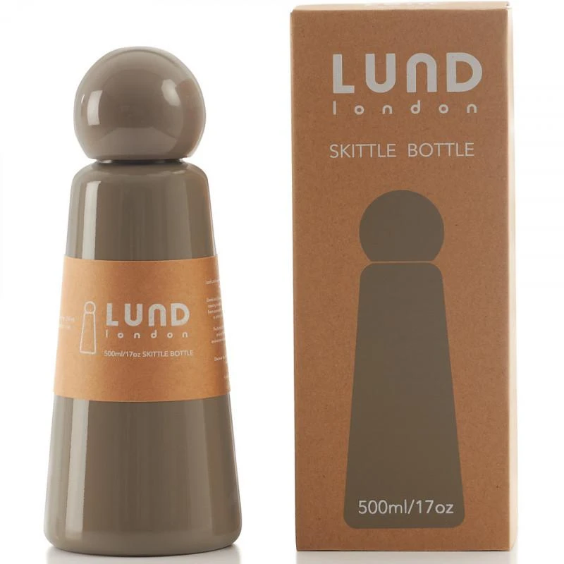 商品Lund London|Skittle water bottle in brown 500ml,价格¥416,第1张图片