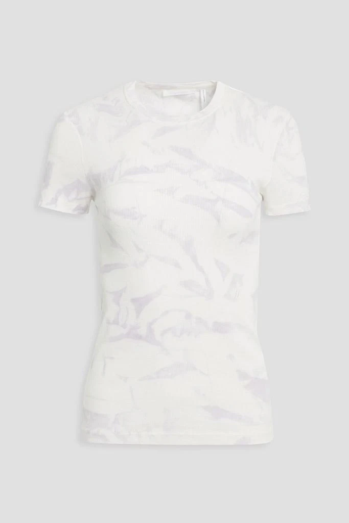 商品Helmut Lang|Tie-dyed ribbed jersey T-shirt,价格¥360,第1张图片