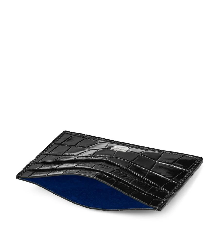 商品Aspinal of London|Croc-Embossed Slim Card Holder,价格¥812,第2张图片详细描述