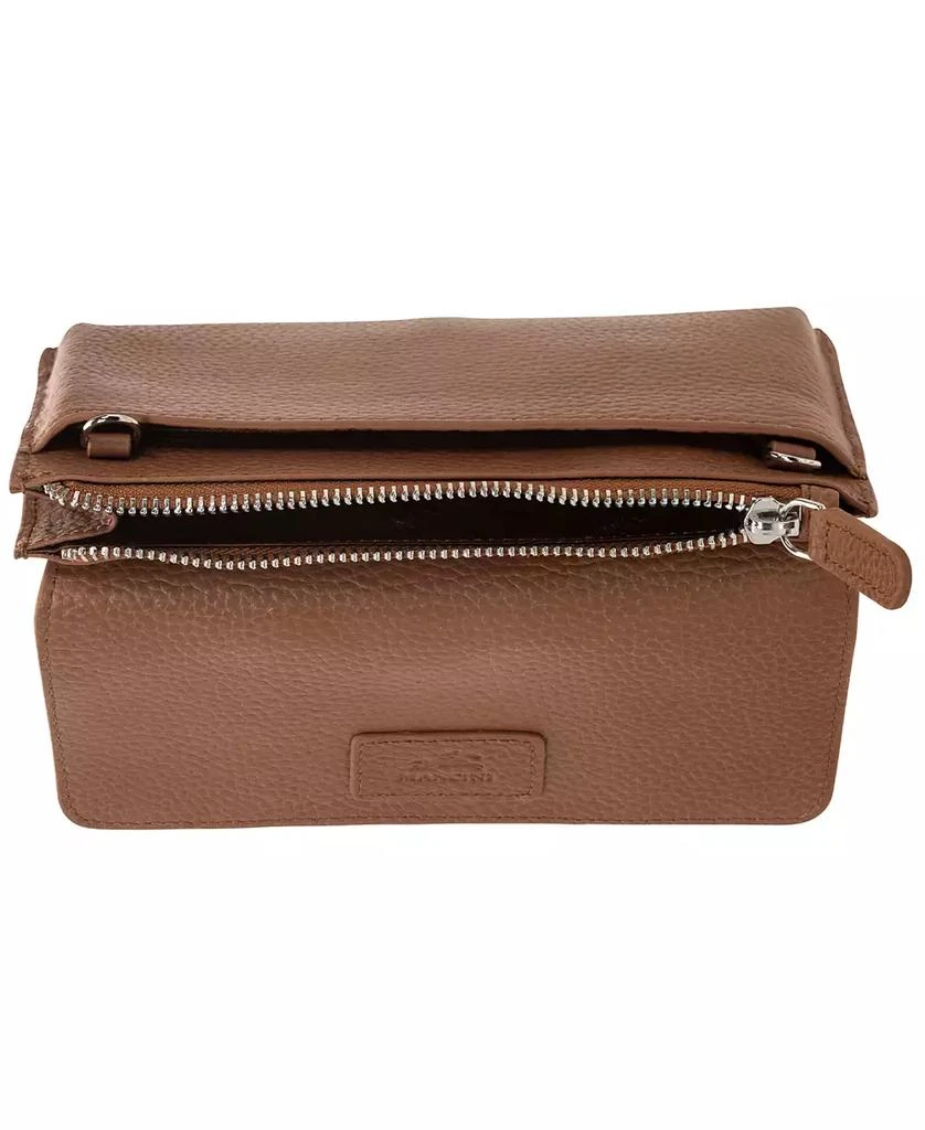 商品Mancini Leather Goods|Women's Pebbled Collection RFID Secure Crossbody Wallet,价格¥631,第4张图片详细描述