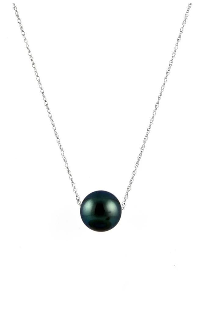 商品Splendid Pearls|8-8.5mm Tahitian Pearl Slider Pendant Necklace,价格¥258,第1张图片