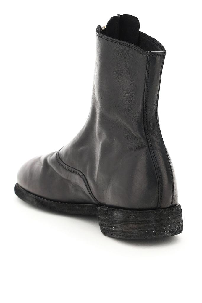 FRONT ZIP LEATHER ANKLE BOOTS商品第2张图片规格展示