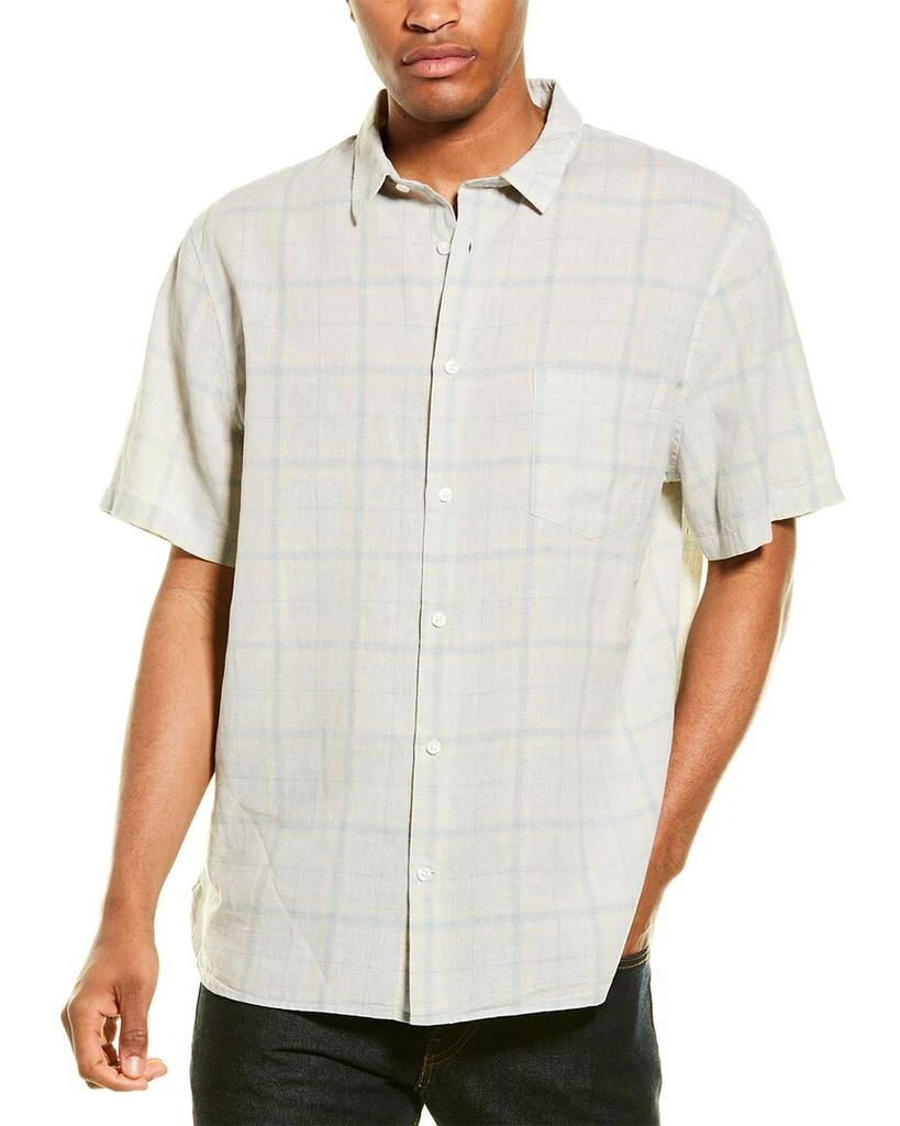 商品Vince|Classic Fit Linen-Blend Woven Shirt,价格¥351,第1张图片
