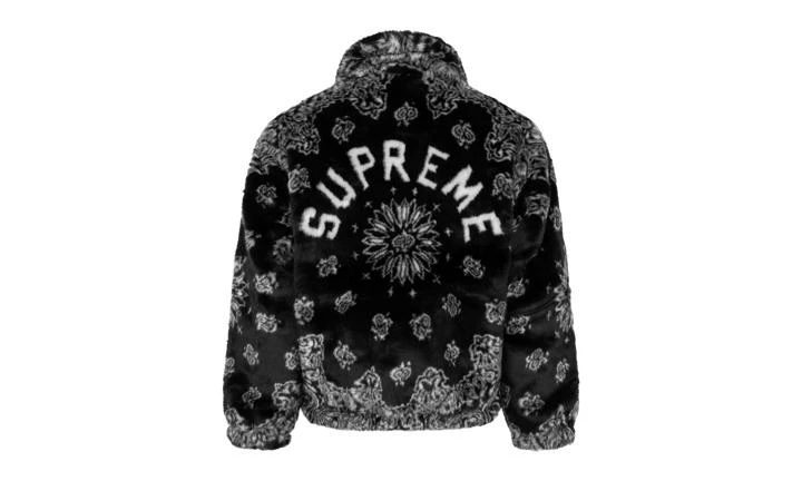 商品Supreme|Supreme Bandana Faux Fur Bomber Jacket,价格¥6120-¥7659,第4张图片详细描述