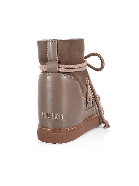 商品INUIKII|Classic Leather Wedge Sneaker Boots,价格¥2575,第5张图片详细描述