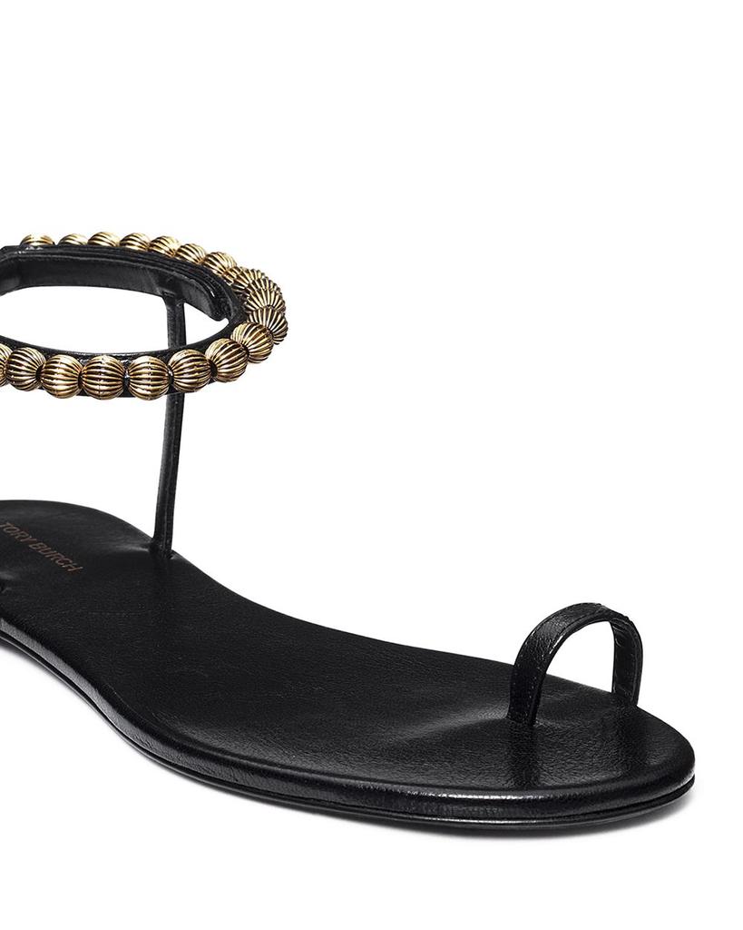 Women's Capri Beaded Ankle Strap Sandals商品第4张图片规格展示