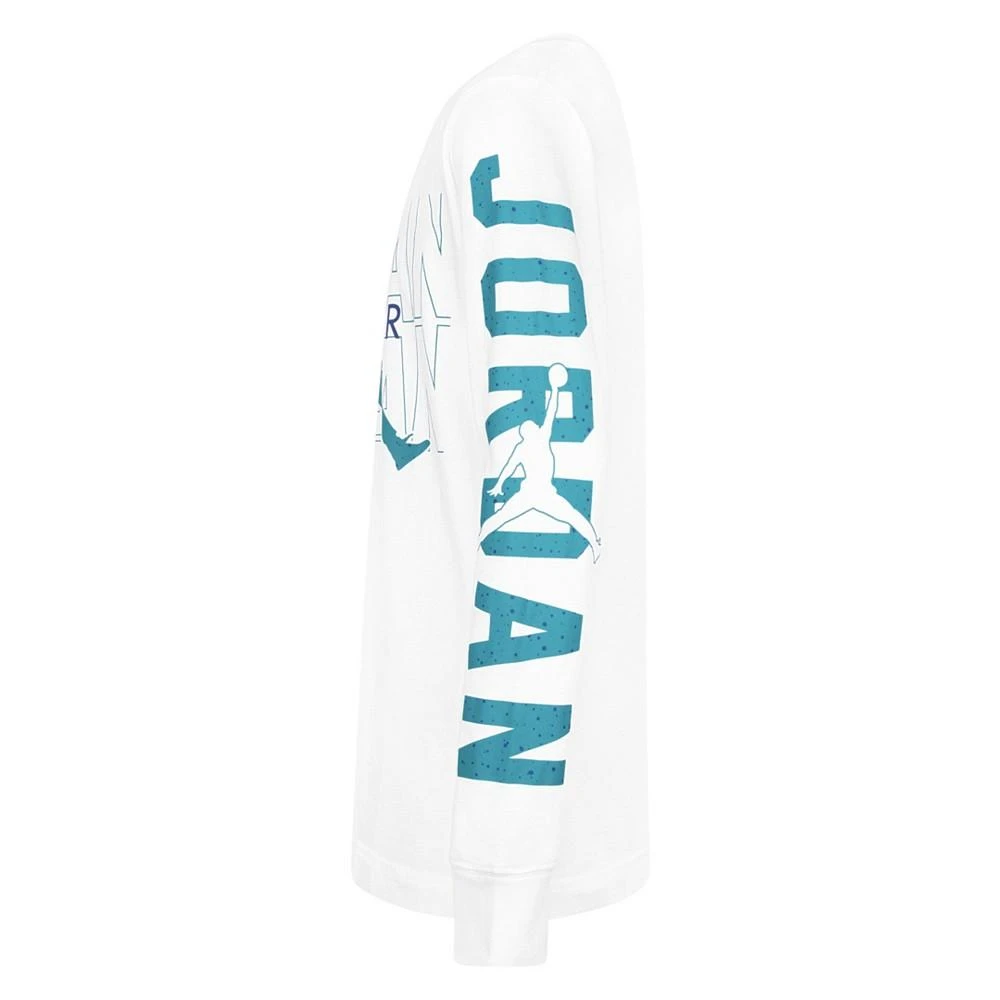 商品Jordan|Big Boys Back Screen Long Sleeve T-shirt, Only at Macy's,价格¥198,第3张图片详细描述