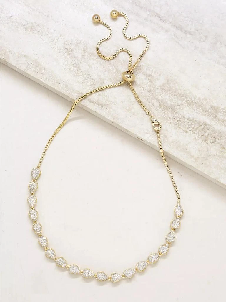 商品Ettika Jewelry|Raised Crystal Teardrop & 18K Gold-Plated Necklace,价格¥900,第3张图片详细描述