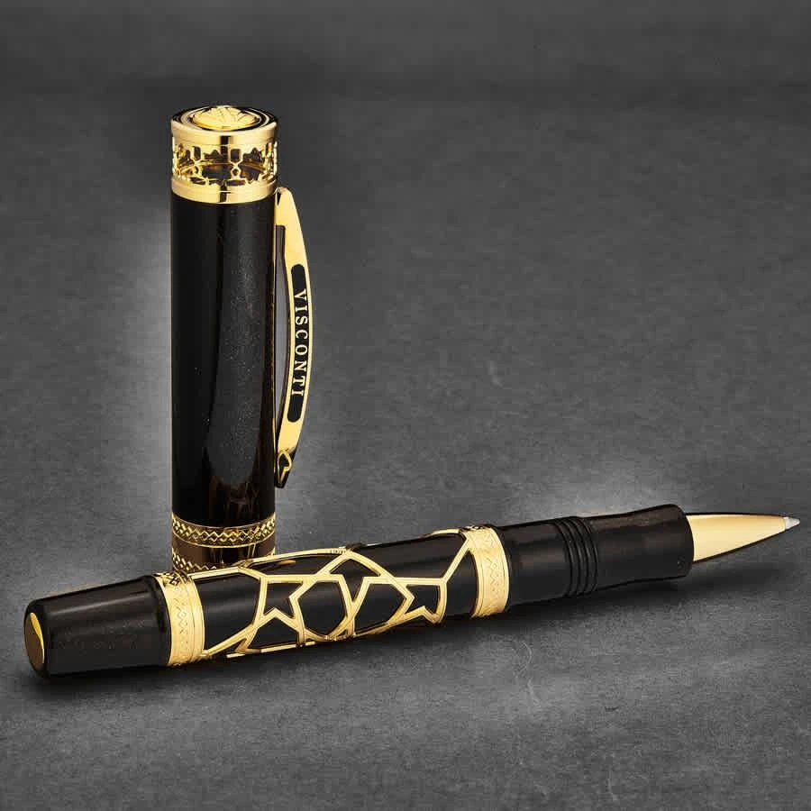 商品Visconti|685AG23 'Extase D'oud' Black/Vermeil 925 Sterling Silver Rollerball Pen,价格¥5199,第3张图片详细描述