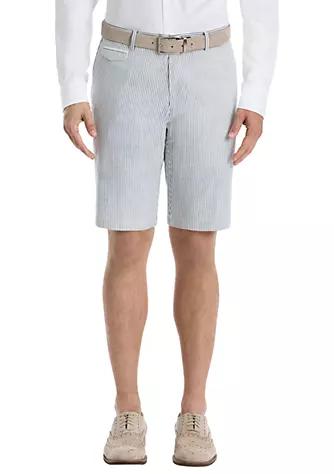 Blue Stripe Cotton Shorts商品第1张图片规格展示