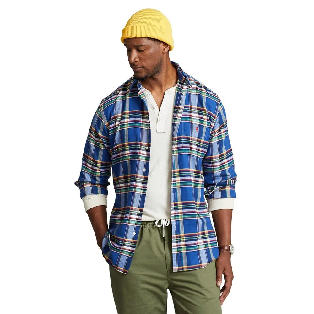 商品Ralph Lauren|Men's Big & Tall Plaid Performance Flannel Shirt,价格¥321,第1张图片