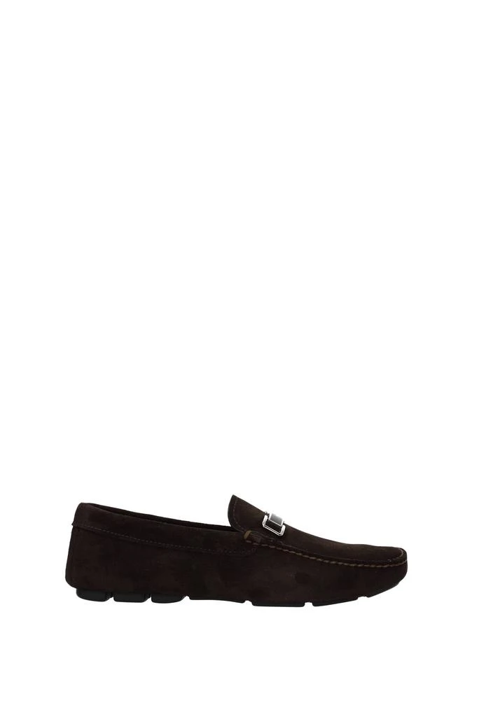 商品Prada|Loafers Suede Brown,价格¥2872,第1张图片