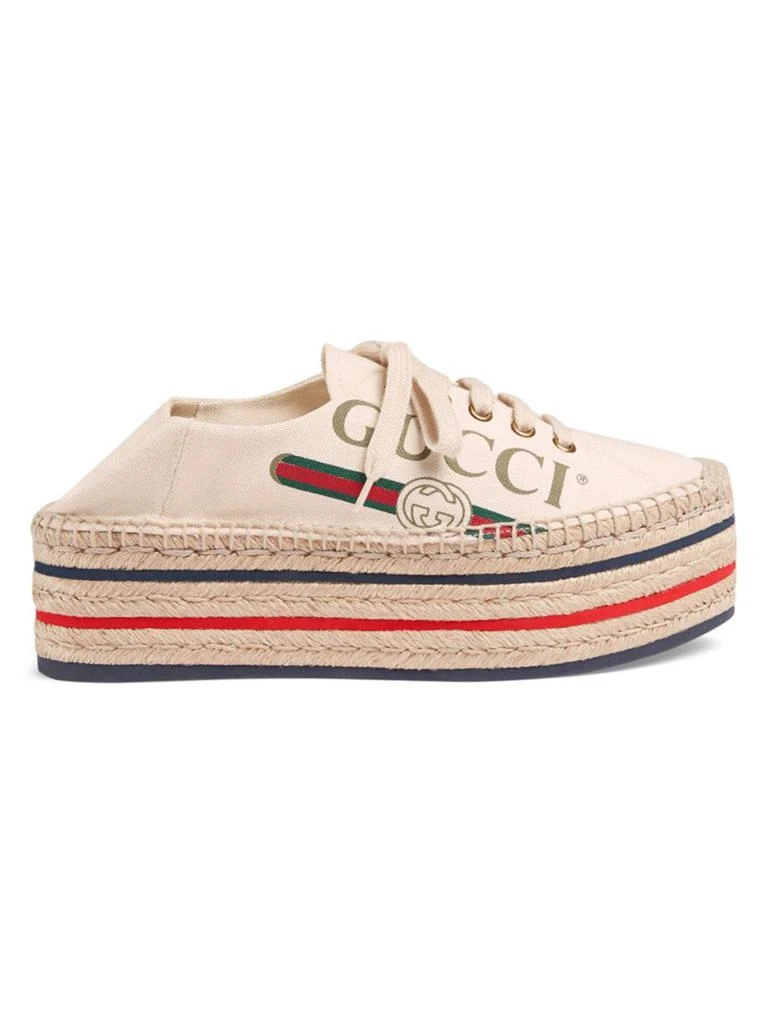 商品Gucci|Gucci Logo Platform Espadrilles,价格¥5195,第1张图片