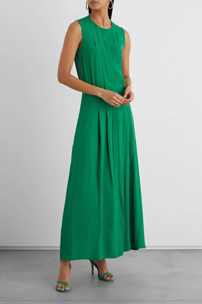 商品IRIS & INK|Constance pintucked crepe de chine maxi dress,价格¥1414,第2张图片详细描述