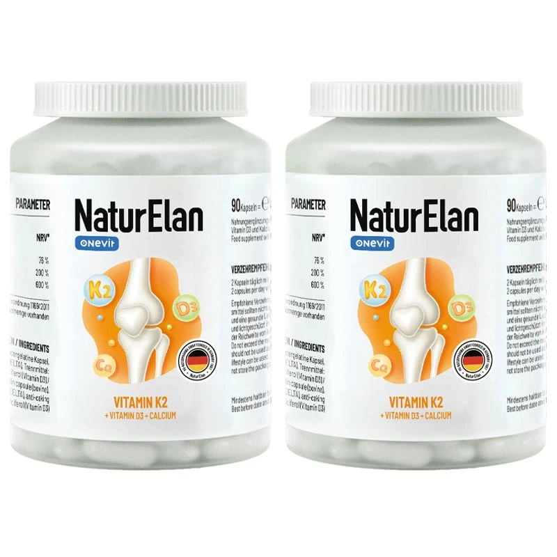 德国进口 NaturElan呐兔 钙+维D3+维K2胶囊 90粒 升级��版（保税仓发货） 商品